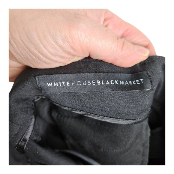 White House Black Market Women's Pants Size 6L Black Slim Ankle WHBM Tall‎ Long - Picture 3 of 13